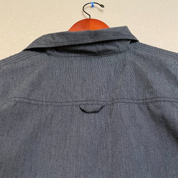 Burnside Short Sleeve Button Down Shirt - Gray - Picture 4 of 8